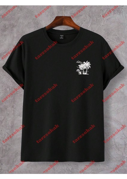 Tarzsokak Model 3306 Erkek Yazlık Yuvarlak Yaka Kısa Kollu Günlük Tişört, Yaz modelleri