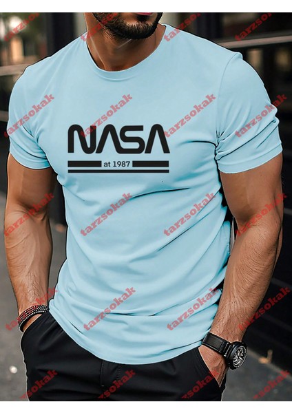 Tarzsokak Model 3984 Erkek Yazlık Yuvarlak Yaka Kısa Kollu Günlük Tişört, Yaz