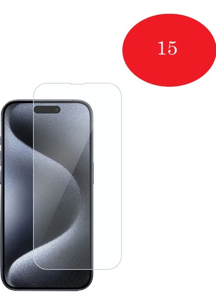 Apple iPhone 15 Ekran Koruyucu Kırılmaz Cam Tam Kapatan Cam