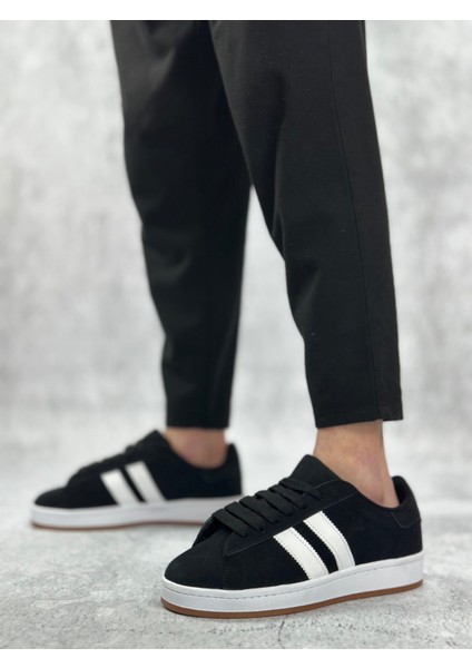 BA0235 Boa Iki Çizgili Siyah Süet Erkek Günlük Ayakkabı modelleri