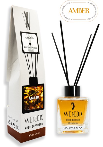 Amber 100 ml Bambu Çubuklu Ortam Kokusu