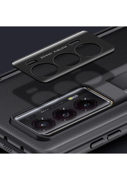 Honor Magic V2 5g Pu Deri Kaplamalı Pc Cilt-Dokunmatik Kılıf Menteşe Koruma Kickstand Telefon Kapağı (Yurt Dışından)