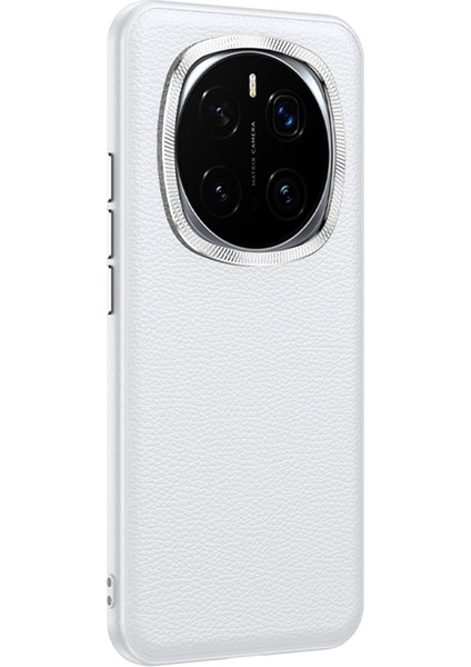 Honor Magic7 Pro 5g Telefon Kılıfı Deri + Metal Lens Çerçeveli Tpu Arka Kapak (Yurt Dışından)