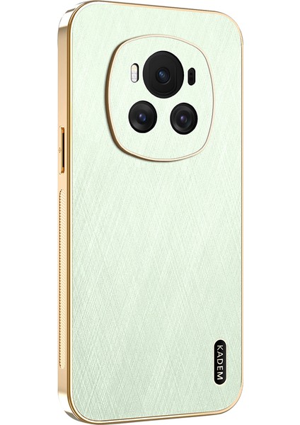 Honor Magic6 5g Galvanik Ipek Doku Pu + Tpu Telefon Arka Kapağı (Yurt Dışından)