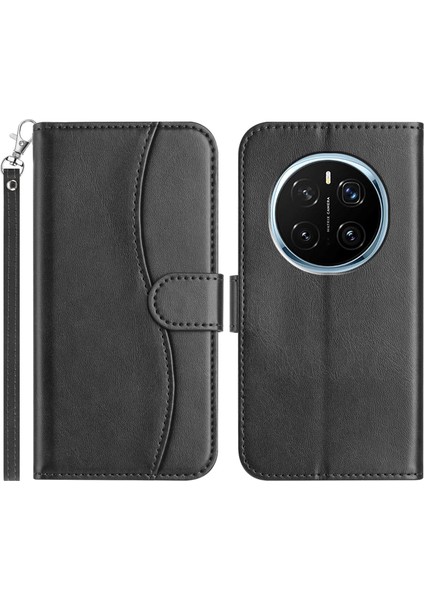 Honor Magic7 Pro 5g Pu Deri Cüzdan Telefon Kılıfı Askılı (Yurt Dışından)