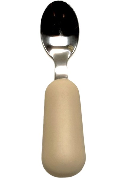 Çocuk Çatal ve Kaşık Seti Bebek Çatal ve Kaşığı Kısa Saplı Paslanmaz Çelik Silikon Çatal ve Kaşık Bebek Tamamlayıcı Gıda Çatal Kaşık (Yurt Dışından)