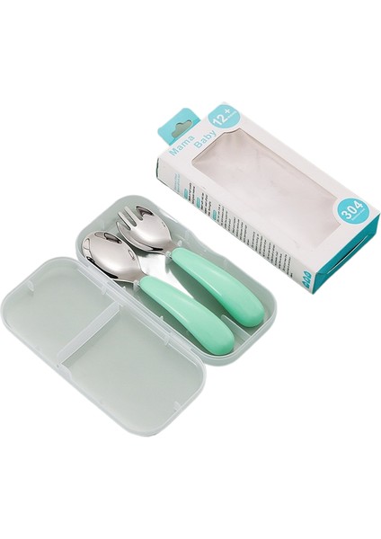 304 Paslanmaz Çelik Çocuk Portatif Çatal Bıçak Seti Karikatür Kaşık Çatal Bebek Öğrenme Eğitim Kaşığı Ev Çatal Kaşık (Yurt Dışından)