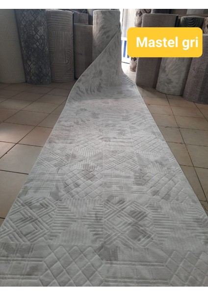 Kaymaz Tabanlı Halı ve Yolluk Mastel Gri