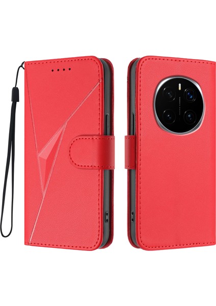 Honor Magic7 Pro 5g Deri Telefon Kılıfı Kordonlu (Yurt Dışından)