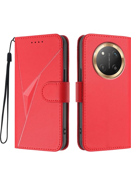 Honor Magic 7 Lite Deri Telefon Kılıfı Kordonlu (Yurt Dışından)