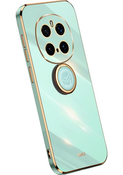 XINLI For Honor Magic7 Pro 5G Kılıf Halka Kickstand Elektrokaplama TPU Telefon Kılıfı-Camgöbeği (Yurt Dışından)