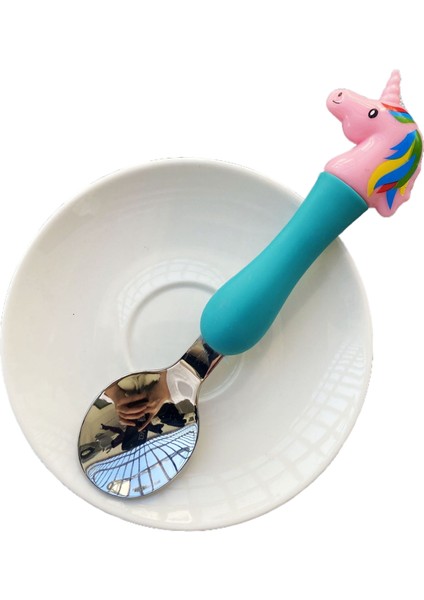 304 Domuzcuk Kaşık ve Çatal Paslanmaz Çelik Karikatür Çocuk Sofra Seti Yaratıcı Sevimli Çorba Kaşığı Çatal (Yurt Dışından)