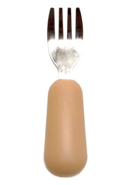 Çocuk Çatal ve Kaşık Seti Bebek Çatal ve Kaşığı Kısa Saplı Paslanmaz Çelik Silikon Çatal ve Kaşık Bebek Tamamlayıcı Gıda Çatal Kaşık (Yurt Dışından)