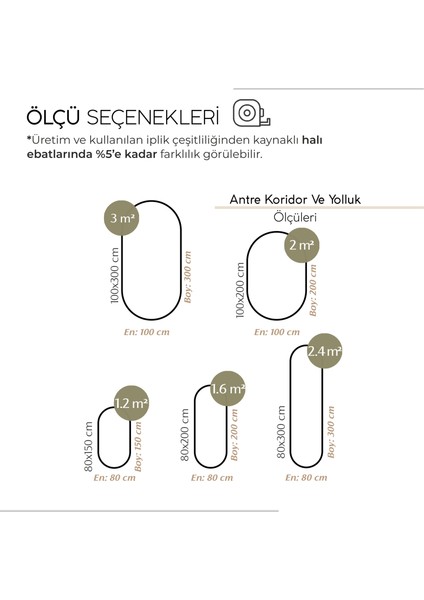 Glenn 610 Beyaz Oval Yolluk Uzun Antre Hol Koridor Halısı Hasır Dokulu Dekoratif Jüt Banyo Paspası