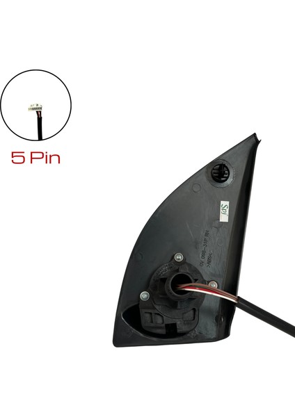 Dış Dikiz Aynası Fiat Panda 2003 - 2010 Elektrikli, Isıtmalı, Manuel Katlama, Siyah Kapak, 5 Pin indirimleri