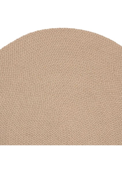Glenn 608 Bej Oval Yolluk Uzun Halı Antre Hol Koridor Halısı Hasır Doku Dekoratif Jüt Banyo Paspası