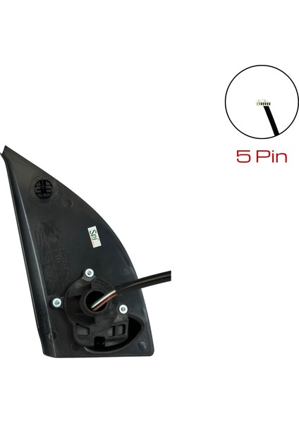 Dış Dikiz Aynası Fiat Panda 2003 - 2010 Elektrikli, Isıtmalı, Manuel Katlama, Siyah Kapak, 5 Pin indirimleri