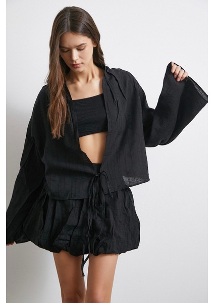 Astarlı Balon Etek Siyah fırsatları