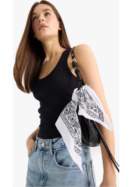 Unisex Desenli Pamuklu Bandana N7447AZ25SM