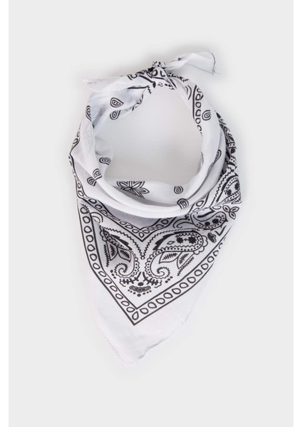 Unisex Desenli Pamuklu Bandana N7447AZ25SM