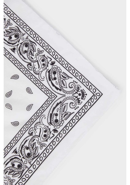 Unisex Desenli Pamuklu Bandana N7447AZ25SM