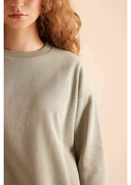 Regular Fit 2'li Takım Sweatshirt Beli Lastikli Jogger Eşofman Altı D8022AXNS fırsatları