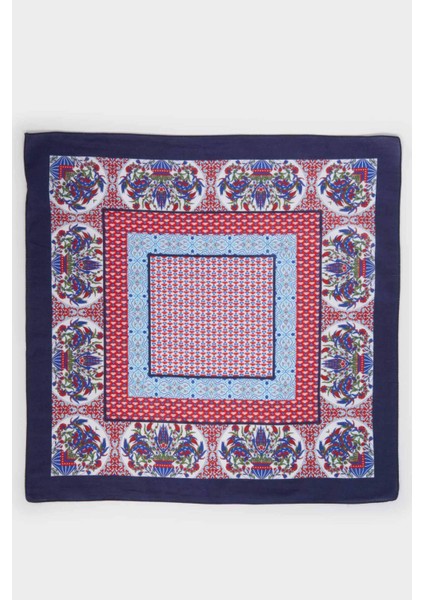 Kadın Desenli Pamuklu Bandana A0847AX25SM