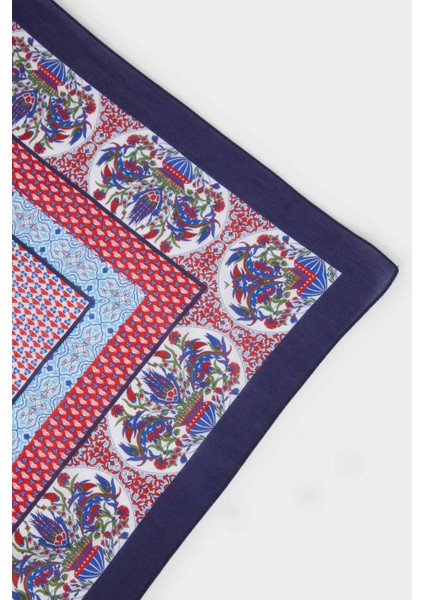 Kadın Desenli Pamuklu Bandana A0847AX25SM