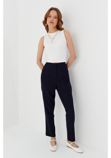Pensli Yüksek Bel Pantolon Lacı