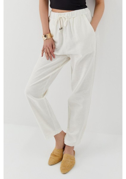 Keten Pantolon Ekru fırsatları