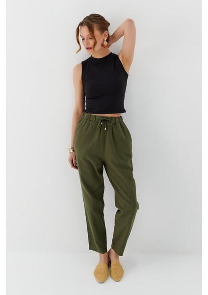 Keten Pantolon Hakı