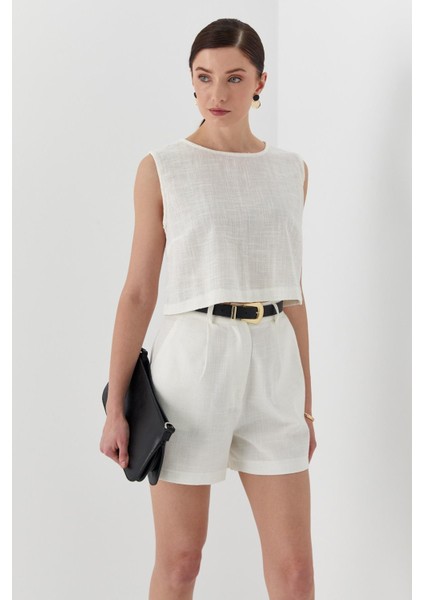 Keten Bluz Ekru modelleri