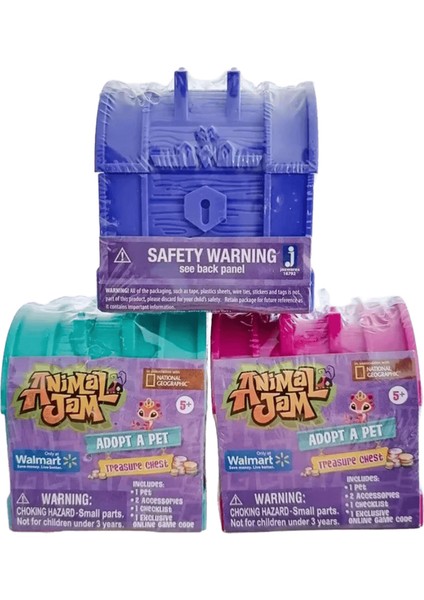 Animal Jam Adopt A Pet Treasure Chest Blind Box Doll Gifts Toy Model Anime Figures Collect Ornamentscolor:random Color 1pcs (Yurt Dışından)