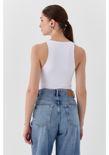 Çıtçıtlı Bluz Beyaz indirimleri