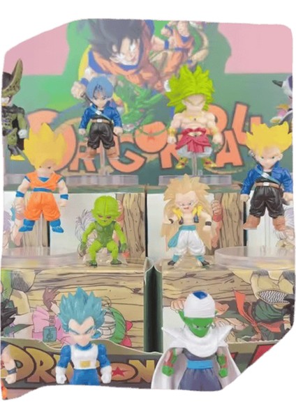 24 Adet/set Dragon Ball Figürleri Kör Kutu Oyuncak Süper Saiyan Goku Vegeta Anahtarlık Anime Pvc Koleksiyonu Model Oyuncaklar Çocuklar Için HEDIYELERRENK:12BOX (Yurt Dışından)