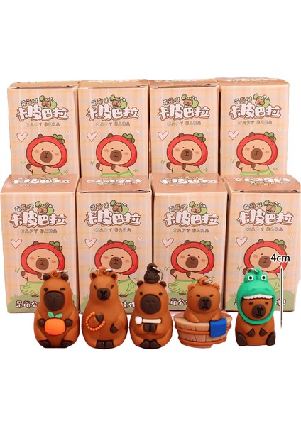Sürpriz Kör Kutu Capya Bebek Oyuncak Anahtarlık Çocuk Delik Müzik Piyango Dekompresyon Oyuncaklar Karikatür Capya Sırt Çantası Dekorrenk: Capya / Boyut: 1 Adet (Yurt Dışından)