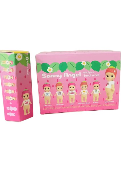 6 Adet/set Sonny Angel Kör Kutu Seul Serisi Mini Anime Figürleri Süsler Çilek Bebek Hayranları Çocuklar Noel Doğum Günü Hediyesirenk:6 Adet 1 Set (Yurt Dışından)