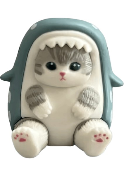 Mofusand Cosplay Okyanus Hayvan Heykelcik Seti Ile Kör Kutu Sürprizler Figürü Animecolor:sky Blue/size:3-5cm (Yurt Dışından)