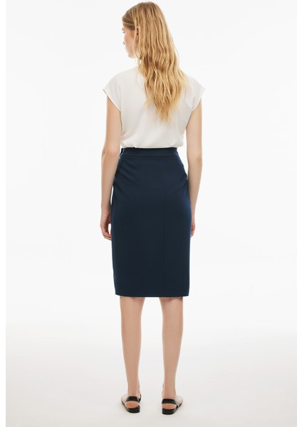 Carins Regular Fit Diz Altı Lacivert Renk Etek modelleri