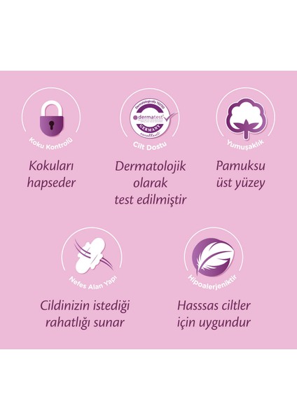 Ultra Hijyenik Ped Gece Süper Mega Paketi 90 Adet