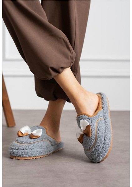 Sevimli Kurdeleli Kaydırmaz Taban Kışlık-Mevsimlik Kadın Ev fırsatları