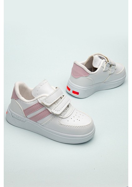 Kids Rahat Bebek Cırt Cırtlı Işıklı Çocuk Sneaker -Spor Ayakkabı
