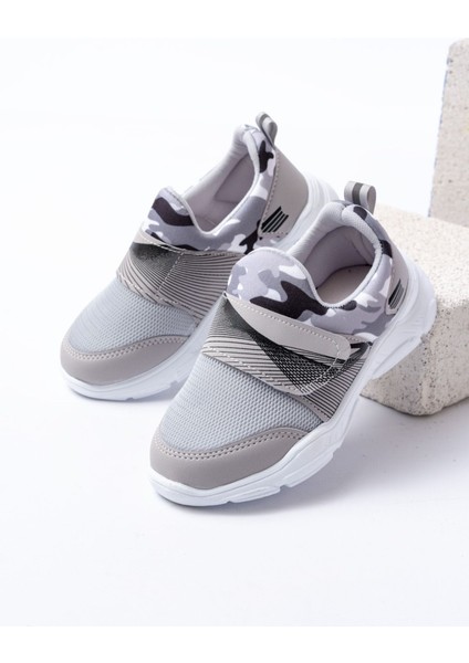 Çocuk Bağcıksız Rahat Esnek Günlük Sneaker Spor Ayakkabı