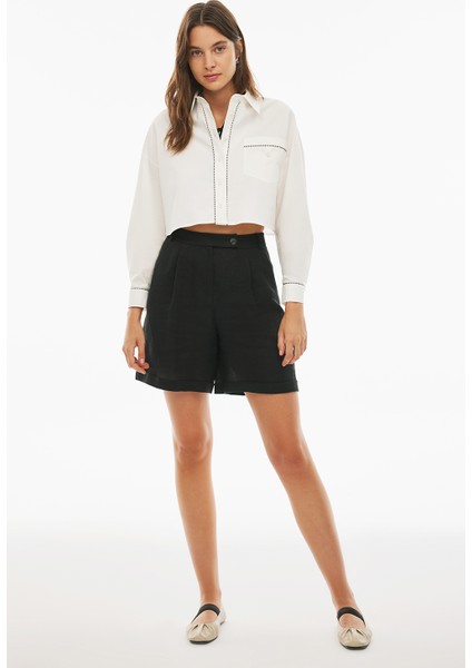 Celans Regular Fit Siyah Renk Kadın Şort