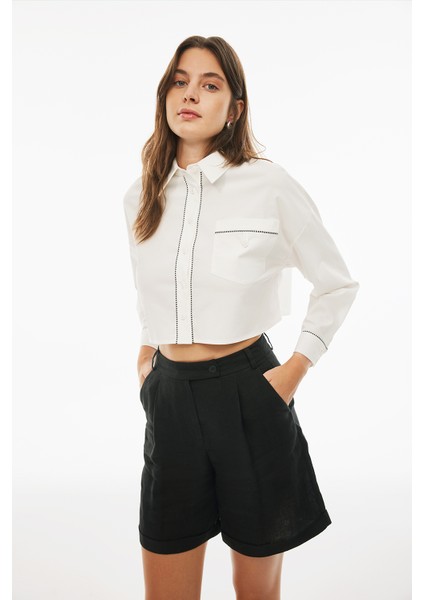 Celans Regular Fit Siyah Renk Kadın Şort