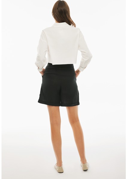 Celans Regular Fit Siyah Renk Kadın Şort