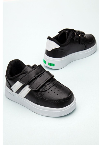 Kids Rahat Bebek Cırt Cırtlı Işıklı Çocuk Sneaker -Spor Ayakkabı