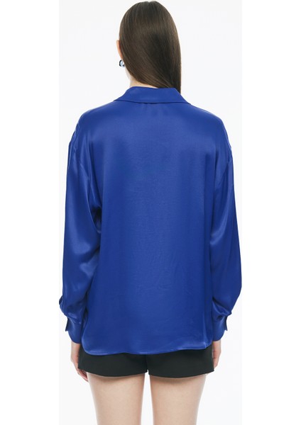 Clarys Regular Fit Standart Boy Takma Kol V-Yaka Bej Renk Kadın Gömlek fırsatları