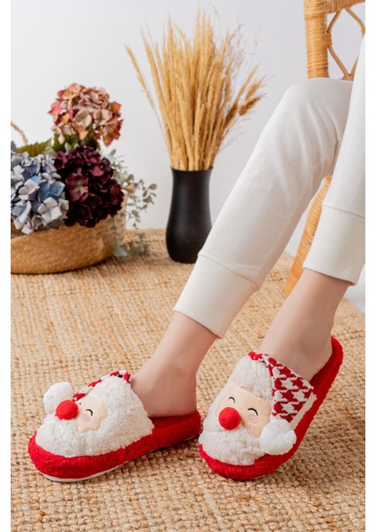 Noel Baba Yılbaşı Terliği Ev Pandufu Ev Terliği Misafir Terliği fiyatları