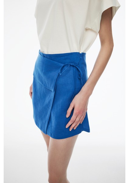 Celans Regular Fit Mini Boy Saks Renk Kadın Şort